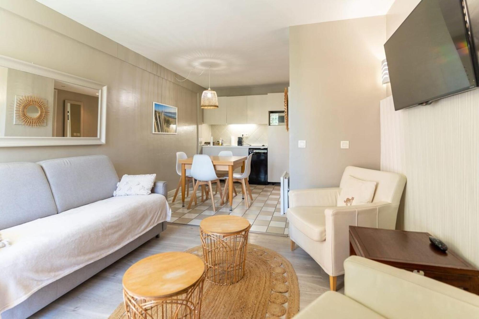 Beautiful Flat With Swimming Pool Tennis Court And Free Parking 117 Le Touquet Экстерьер фото